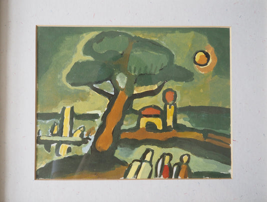Original Fauvist Painting in Antique Frame